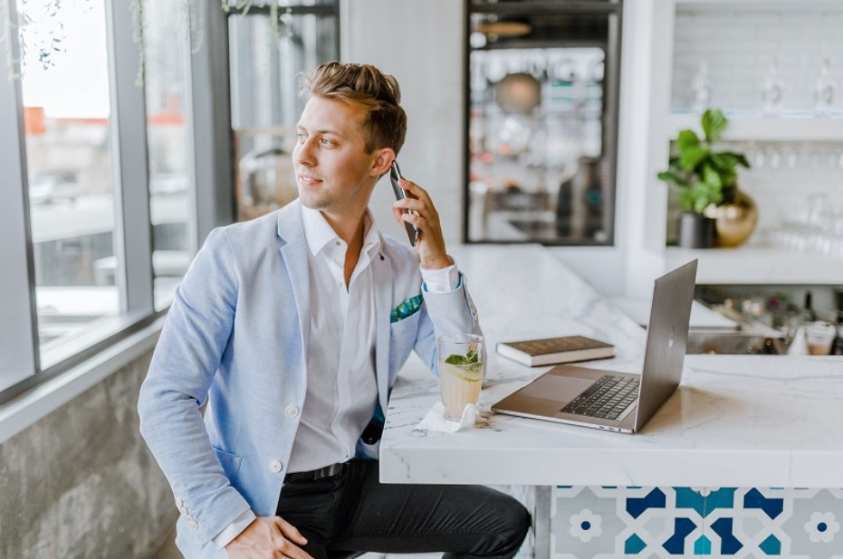 Man working from home
